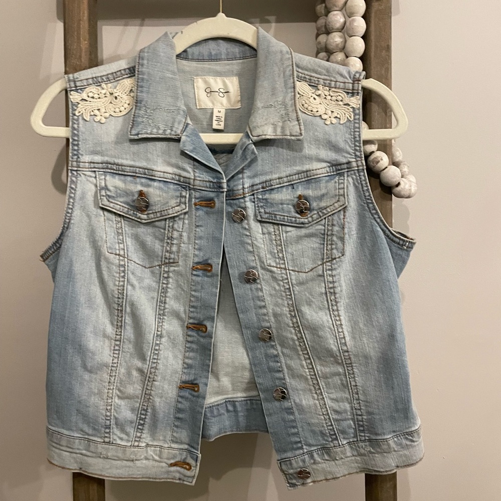 Jessica Simpson Jean vest